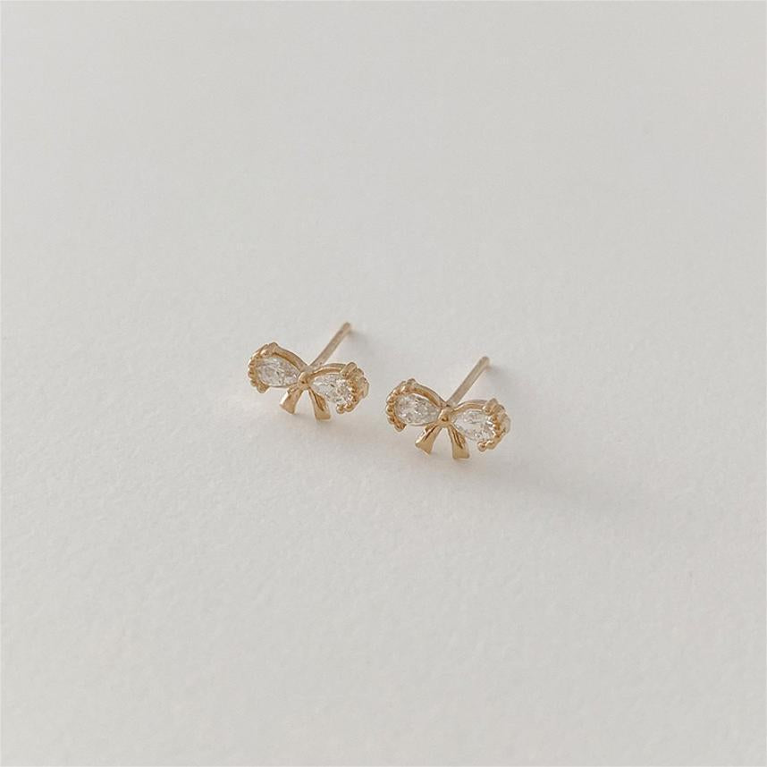 Pendientes de Plata de Ley 925 Minimalistas con Circonitas Cúbicas Geométricas
