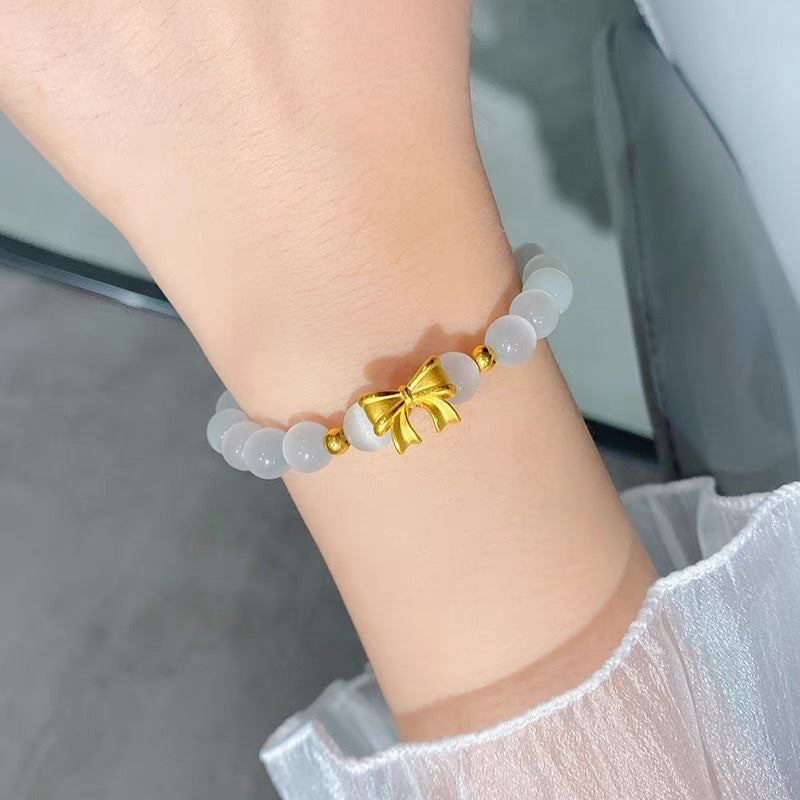 Bracciale a farfalla in acciaio al titanio con placcatura sottovuoto per uomo e donna, design geometrico minimalista, gioielli di lusso
