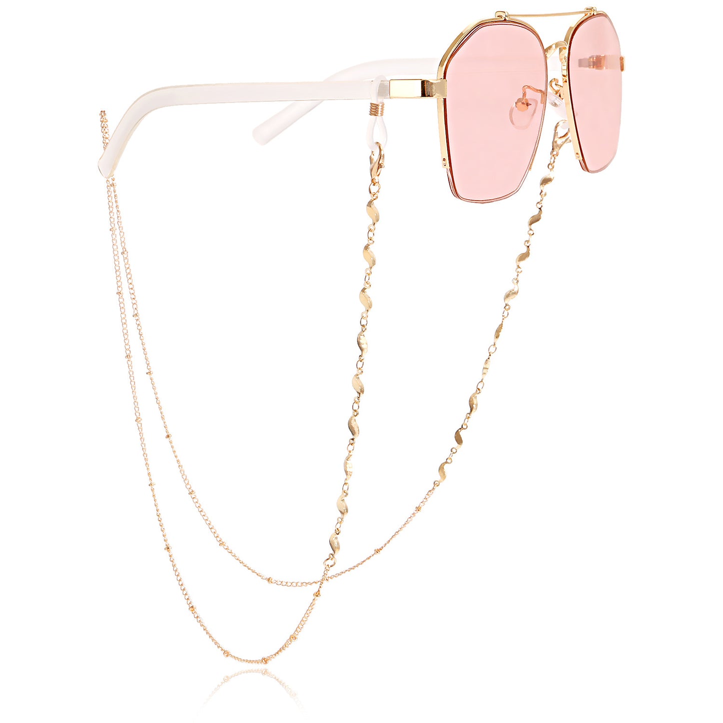 Butterfly Airplane Round Heart Alloy Glasses Chain and Mask Chain