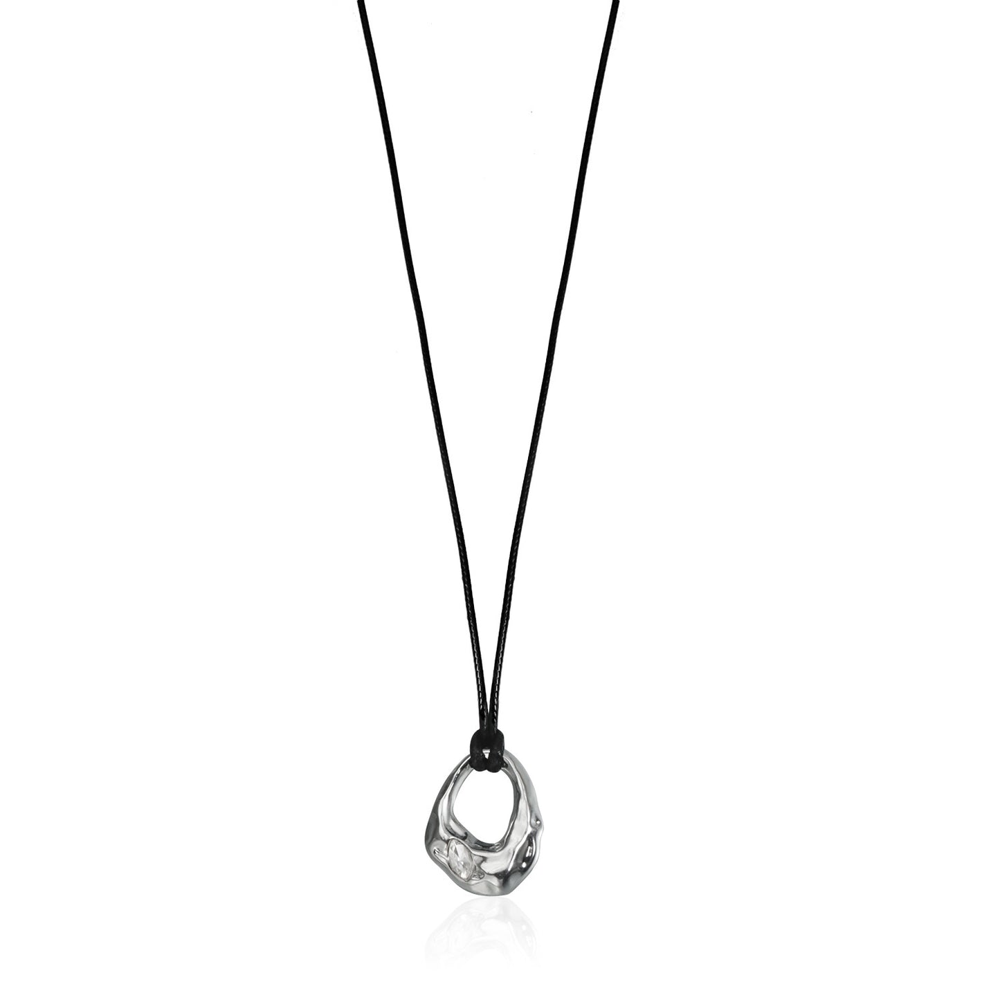 Exaggerated Large Heart Geometric Alloy Plated Pendant Necklace for Women Casual Fashion