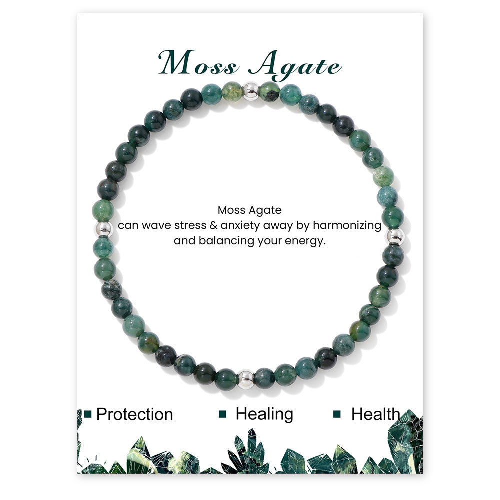 Elegant Sweet Hand-woven Geometric Stone Beaded Bracelet for Women