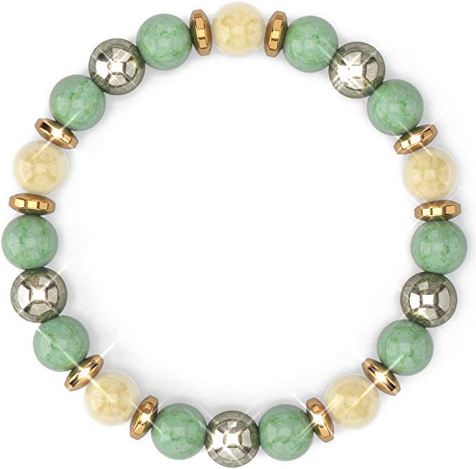 Geometric Floral Cubic Zirconia Elastic Bracelet Unisex