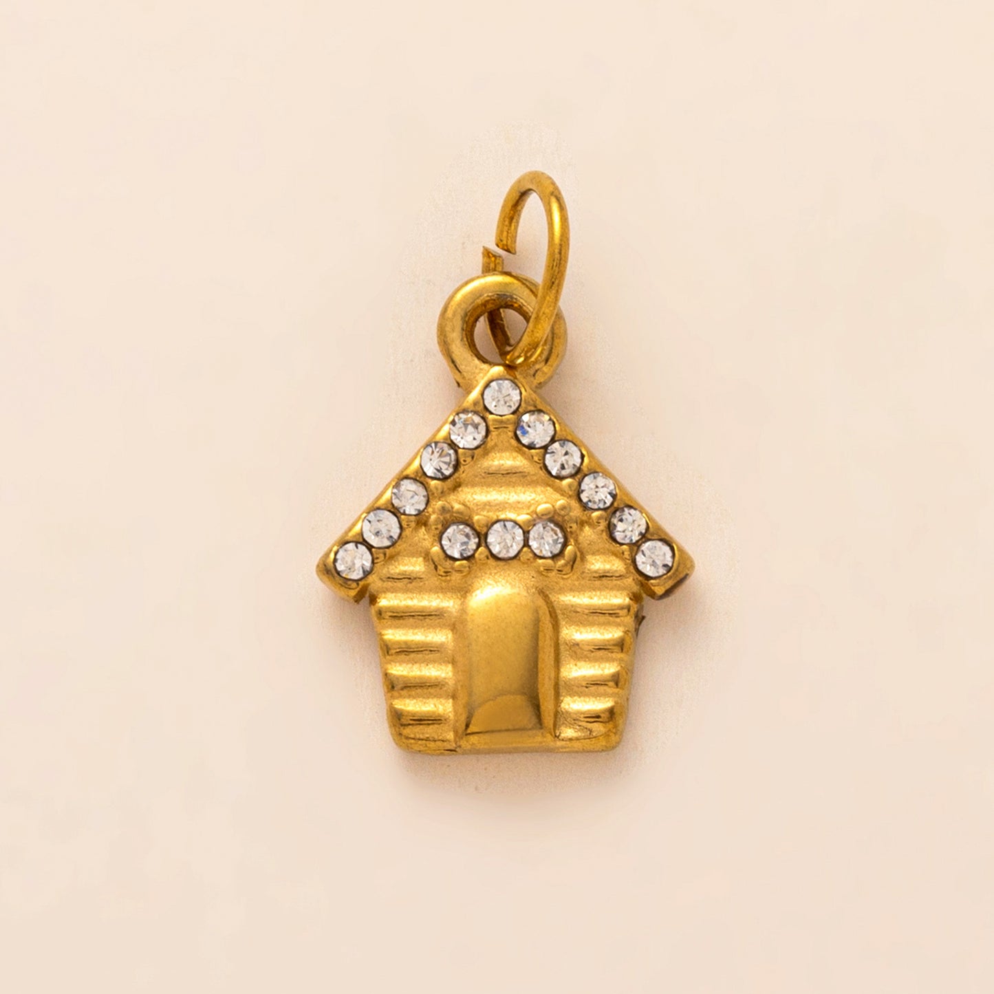 Fashion Business Stainless Steel PVD Gold Plated Charm Bar