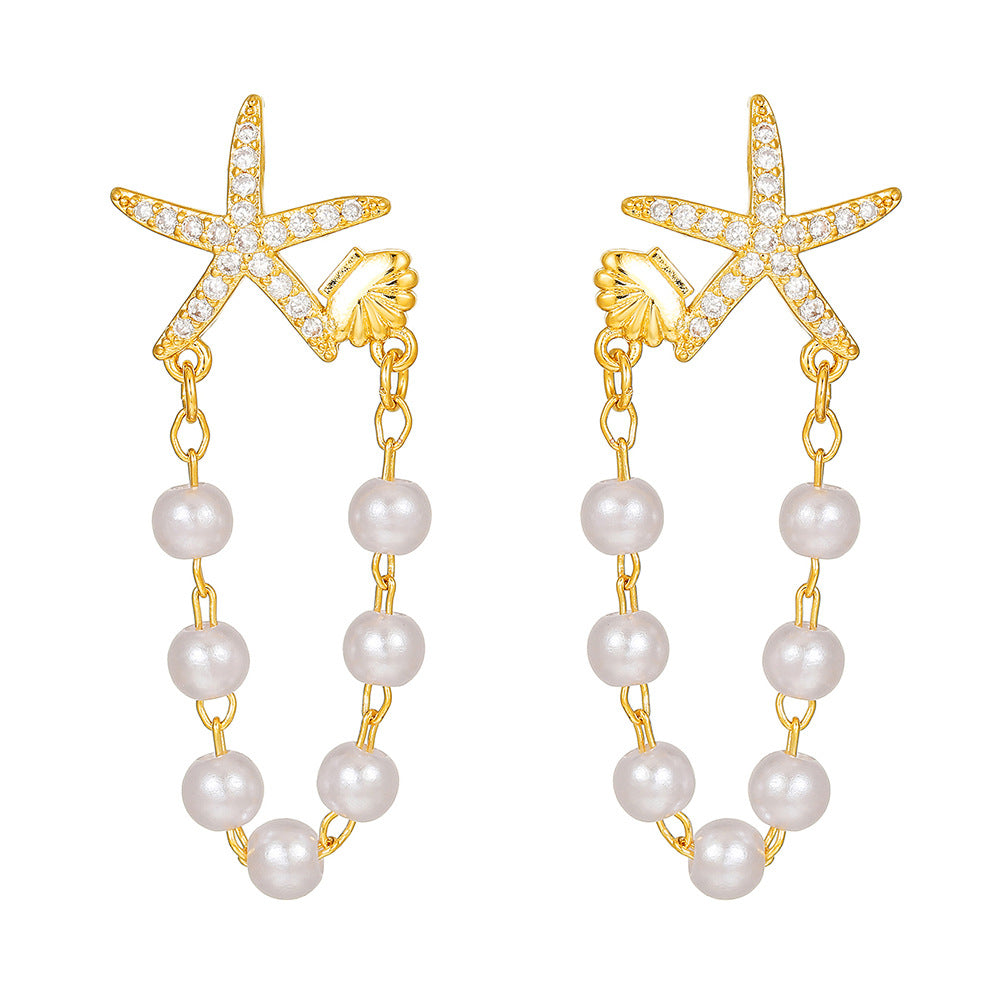 16K Gold Plated Brass Geometric Round Floral Earrings with Micro-set Cubic Zirconia and 925 Sterling Silver Posts
