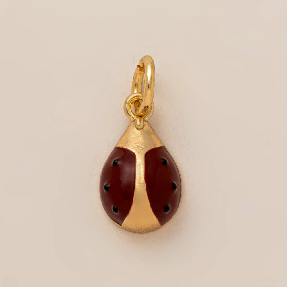 Minimalist Luxury 18K Gold Plated Brass Insect Butterfly Pendant with Cubic Zirconia Charm Bar for Unisex