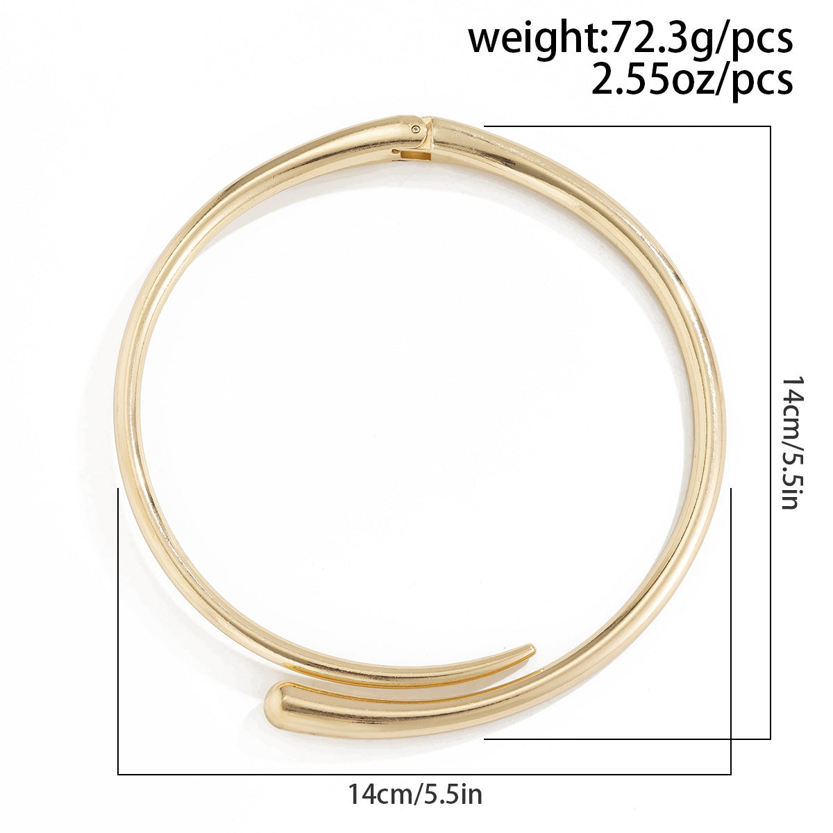 Collana Girocollo da Donna Punk Minimalista Geometrica in Lega di Zinco Lucida