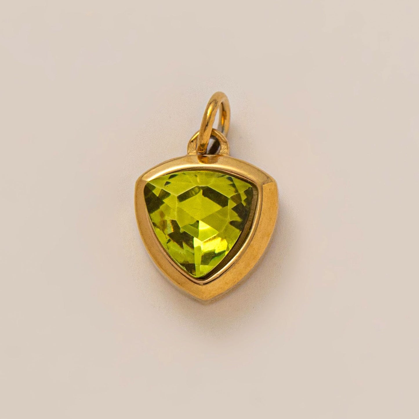Fashion Plated Stainless Steel Cubic Zirconia Charm Bar Pendant