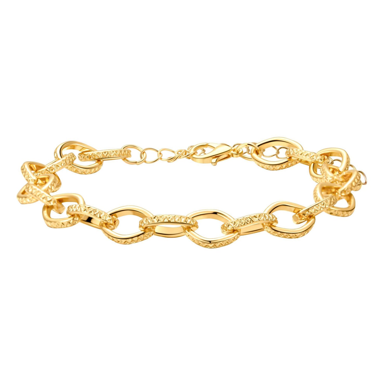 Minimalist Elegant Geometric Alloy Plated Bracelet for Women