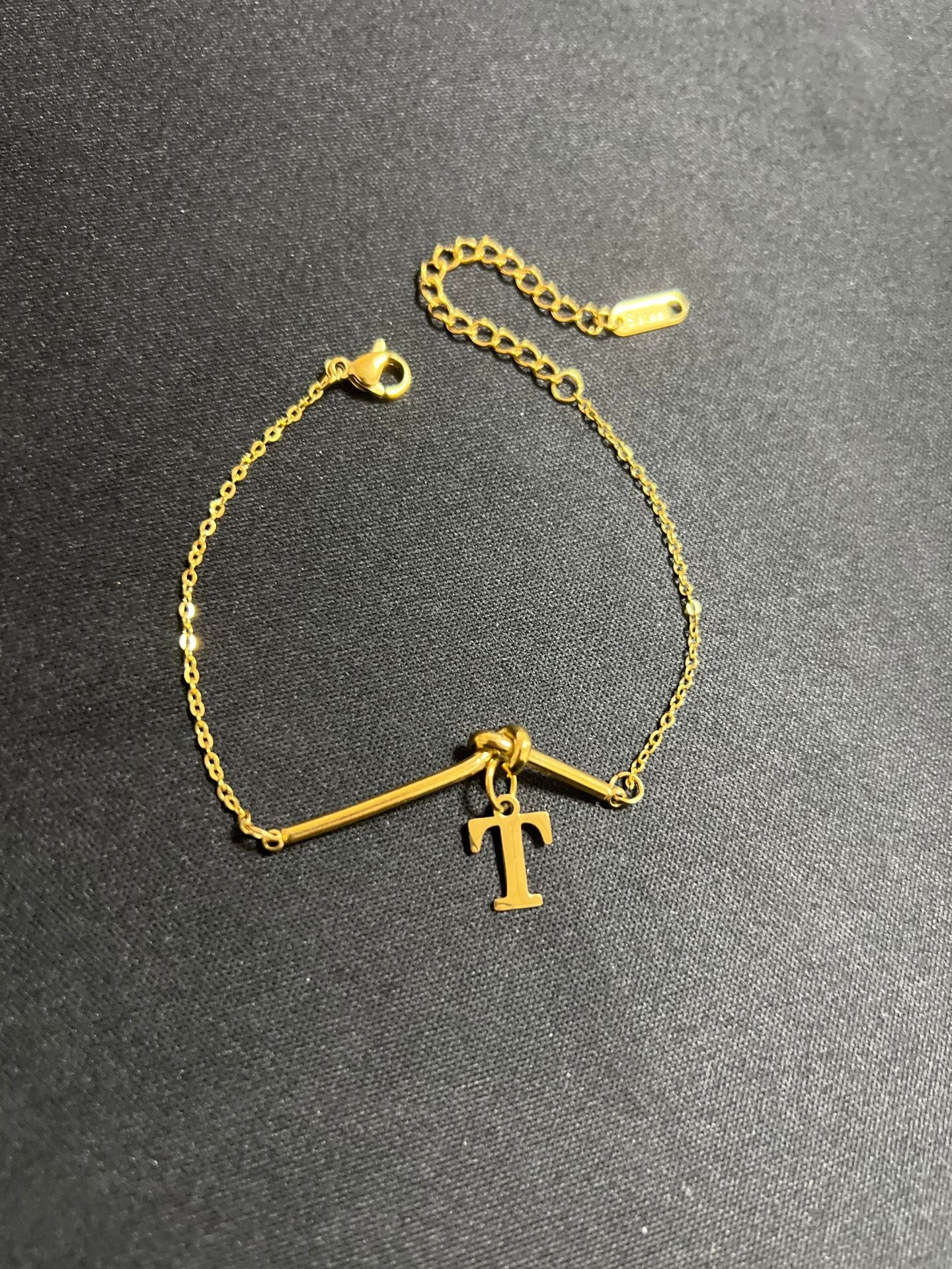 Original Design Letter Shape Titanium Steel Bracelet with Plating Finish for Men and Women
