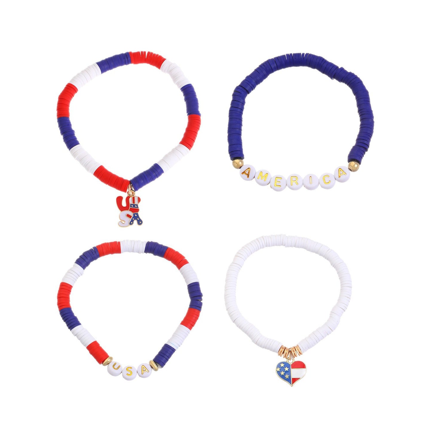 Bracciale Unisex con Ciondolo Geometrico a Stella in Resina Colorata Set di Bracciali Elastici con Perline per Donna e Uomo