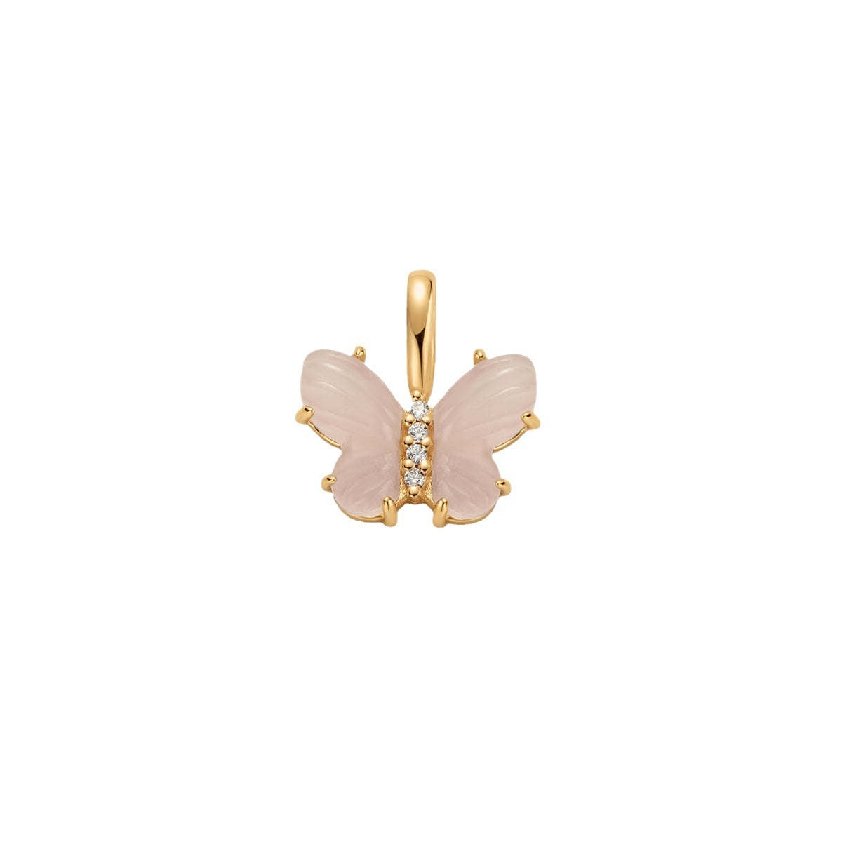 Vintage Plated Brass Floral Cross Butterfly Heart Letter Charm Bar Necklace for Women