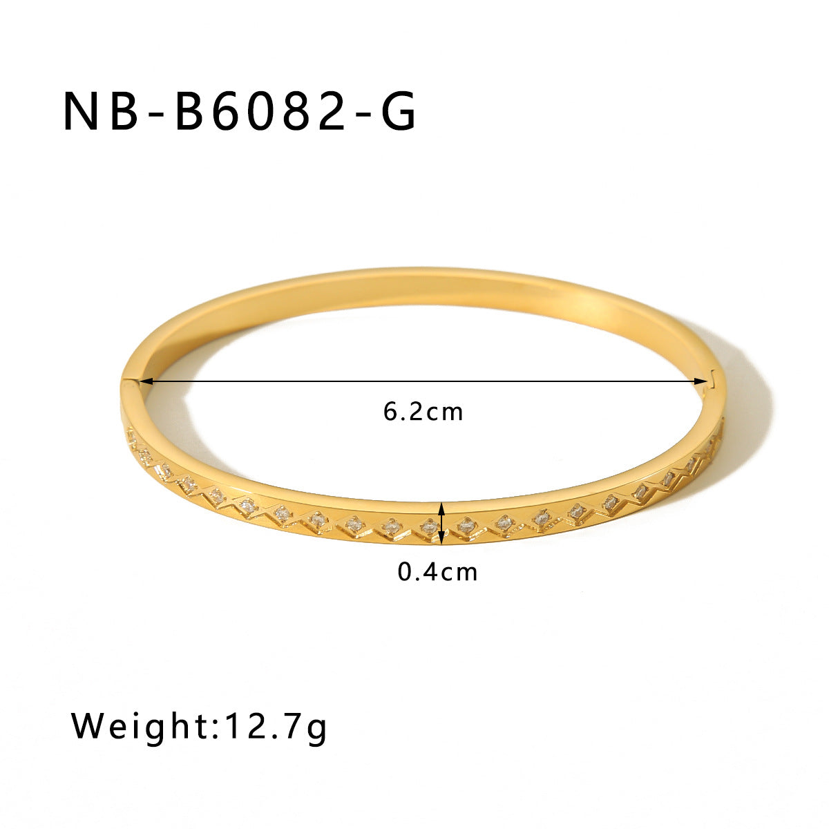 Vintage Ins Style 18K Gold Plated Stainless Steel Bracelet with Zircon Stars and Hearts for Women