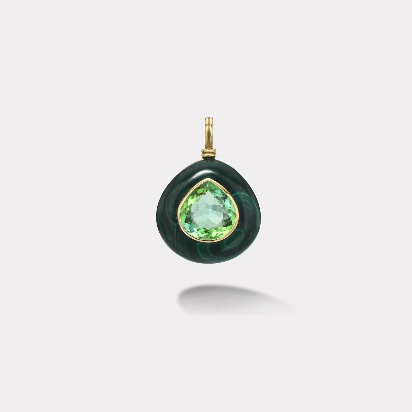 Elegant 18K Gold Plated Geometric Round Yin Yang Pendant Charm Bar on Stainless Steel Cable Chain Unisex Necklace