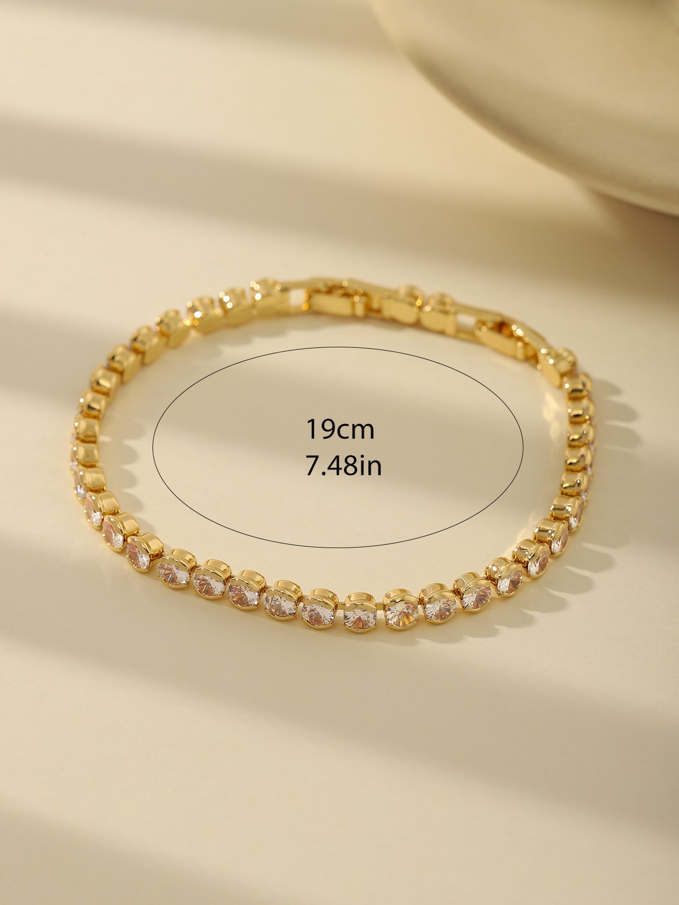 Luxury Gold Plated Brass Leaf Bracelet with Cubic Zirconia Inlay Unisex Floral Design