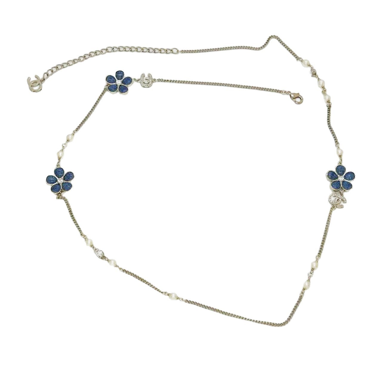 Collana Maglione Donna Placcata Ottone con Fiori