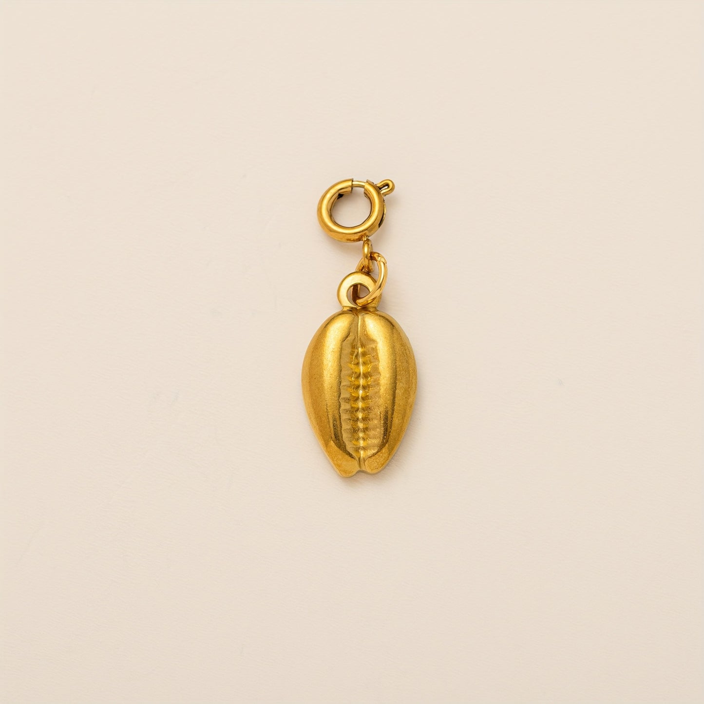 Vintage 18K Gold Plated Stainless Steel Butterfly Pendant Charm Bar PVD