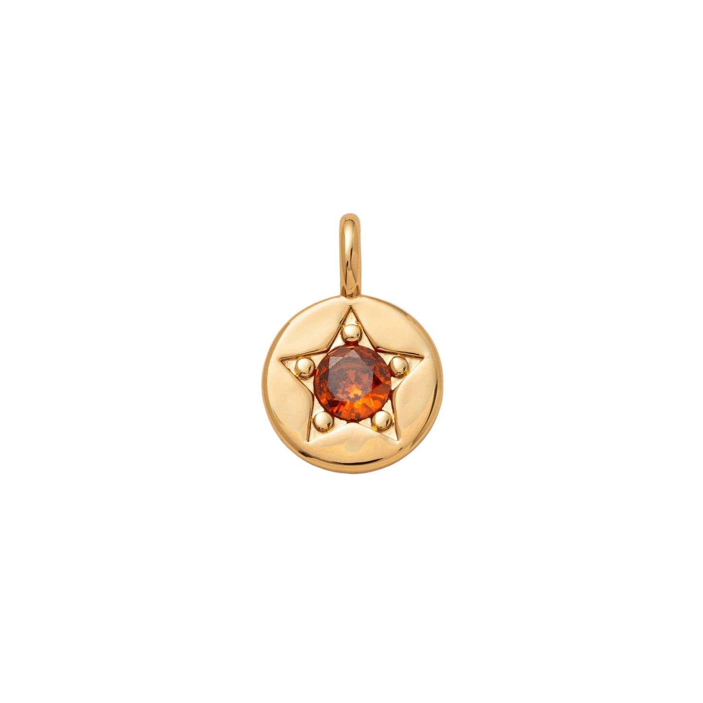 Vintage Geometric Stainless Steel PVD Gold Plated DIY Charm Bar Necklace with 12 Birthstones