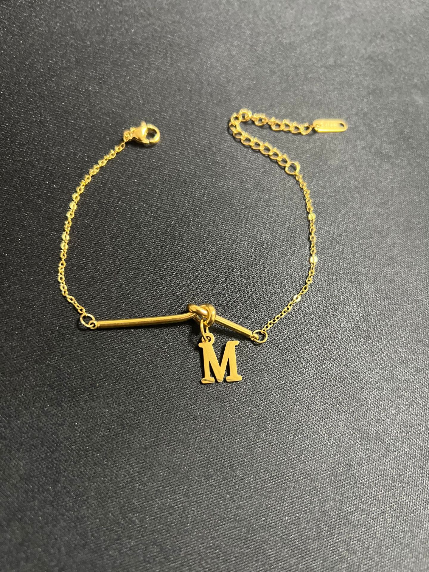Original Design Letter Shape Titanium Steel Bracelet with Plating Finish for Men and Women