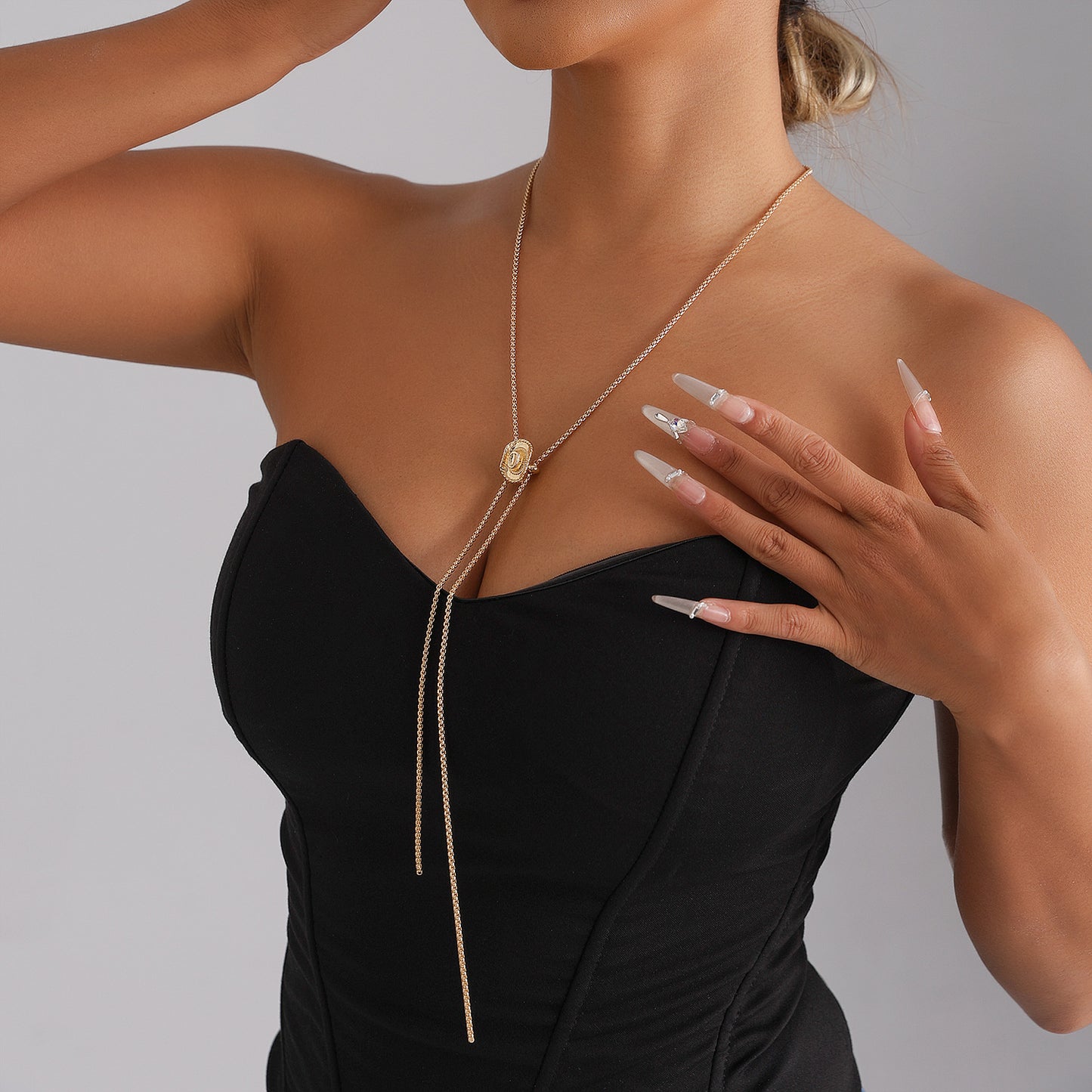 Minimalist Butterfly Geometric Alloy Plated Necklace for Women