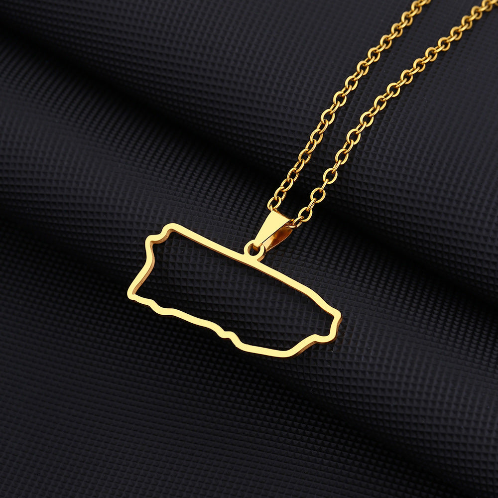 Minimalist Heart-Shaped Enamel Stainless Steel Pendant Necklace with O-Chain for Unisex