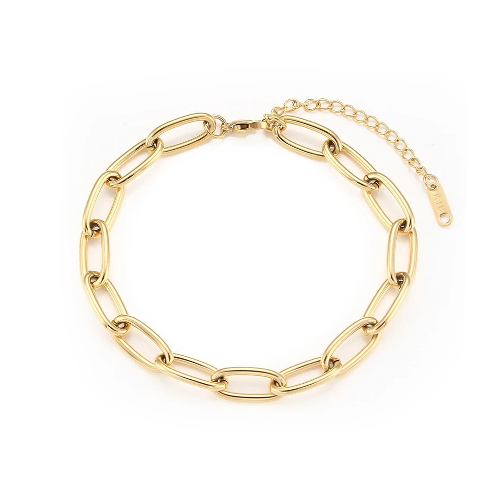 Minimalist Geometric Pendant Necklace for Women Stainless Steel with 18K Gold Plating Double-Layer Snake Chain