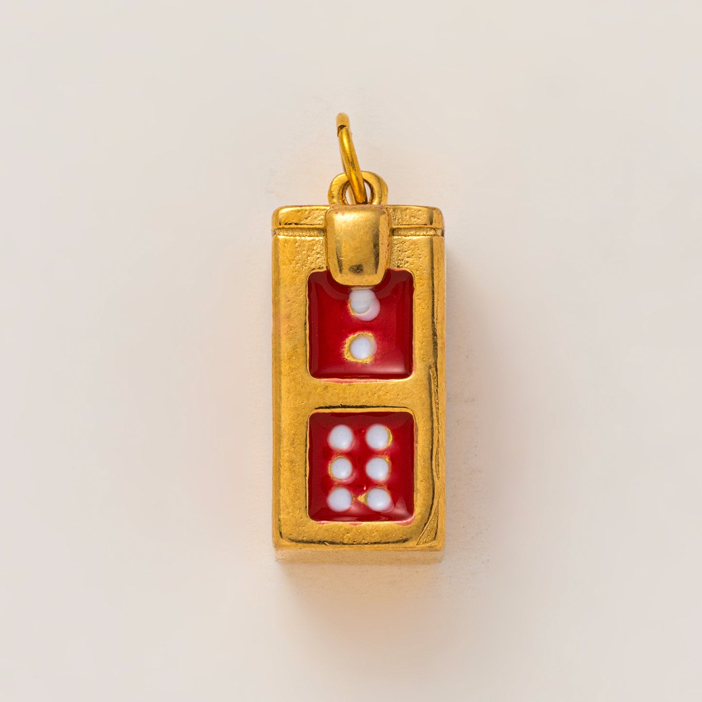 Vintage 18K Gold Plated Stainless Steel Elephant Pendant Charm Bar