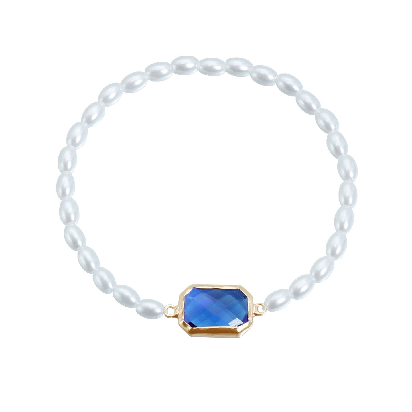 Fashion Double Layer Square Geometric Alloy Necklace with Rhinestone and Imitation Pearl for Women