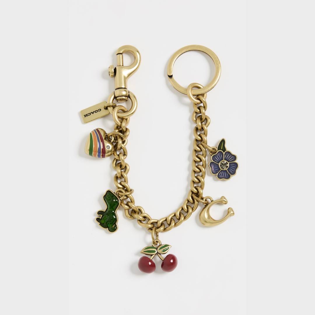 Vintage Alloy Plated Cherry Knot Bag Charm