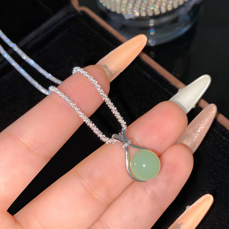Sweet Sporty Titanium Steel Plated Necklace with Animal Brass Pendant, Cubic Zirconia and Pearl Inlay