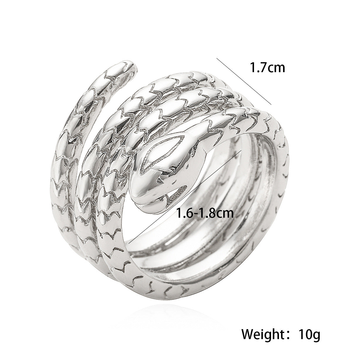Anello Minimalista in Rame a Forma di Serpente con Placcatura in Oro per Donna Accessorio di Moda