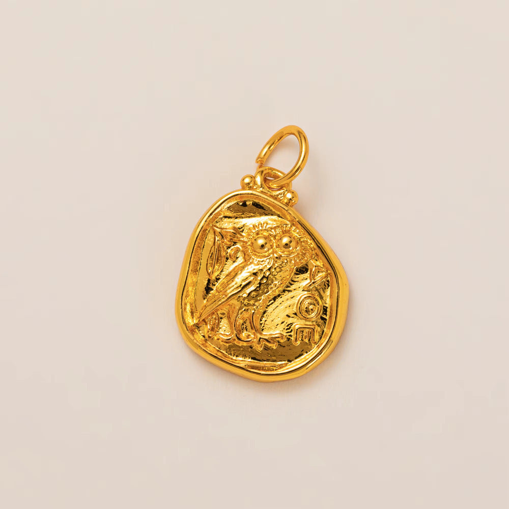 Minimalist Luxury 18K Gold Plated Brass Animal Pendant Charm Bar Corn Chain Necklace Unisex Jewelry Accessories