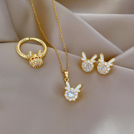 Collana pendente lusso con testa di drago girevole per donna, catena a serpente in acciaio inossidabile con design geometrico e motivo luna