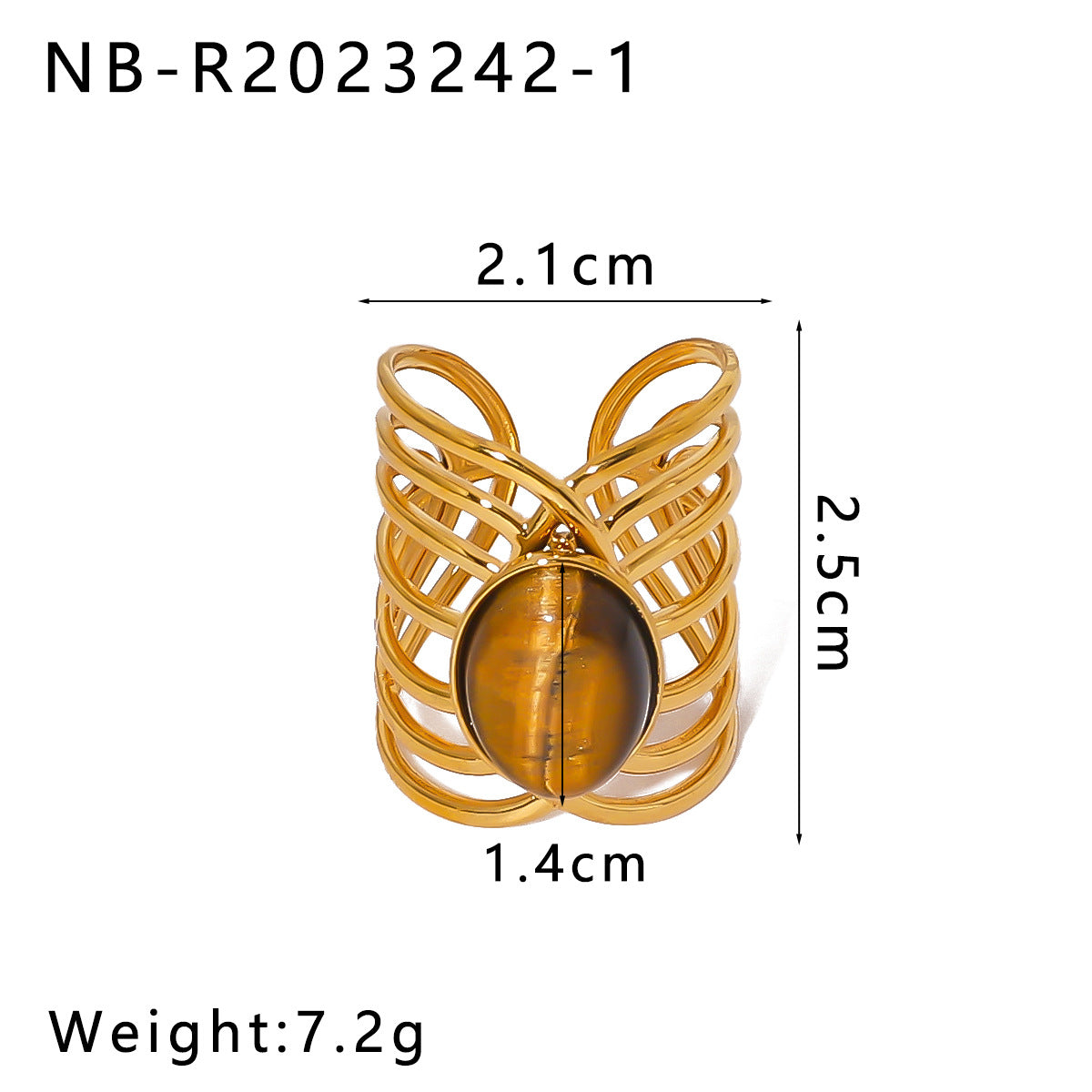Anello Geometrico in Acciaio Inossidabile Stile INS con Intarsio Turchese, Regolabile, in Acciaio al Titanio, Gioielli da Donna