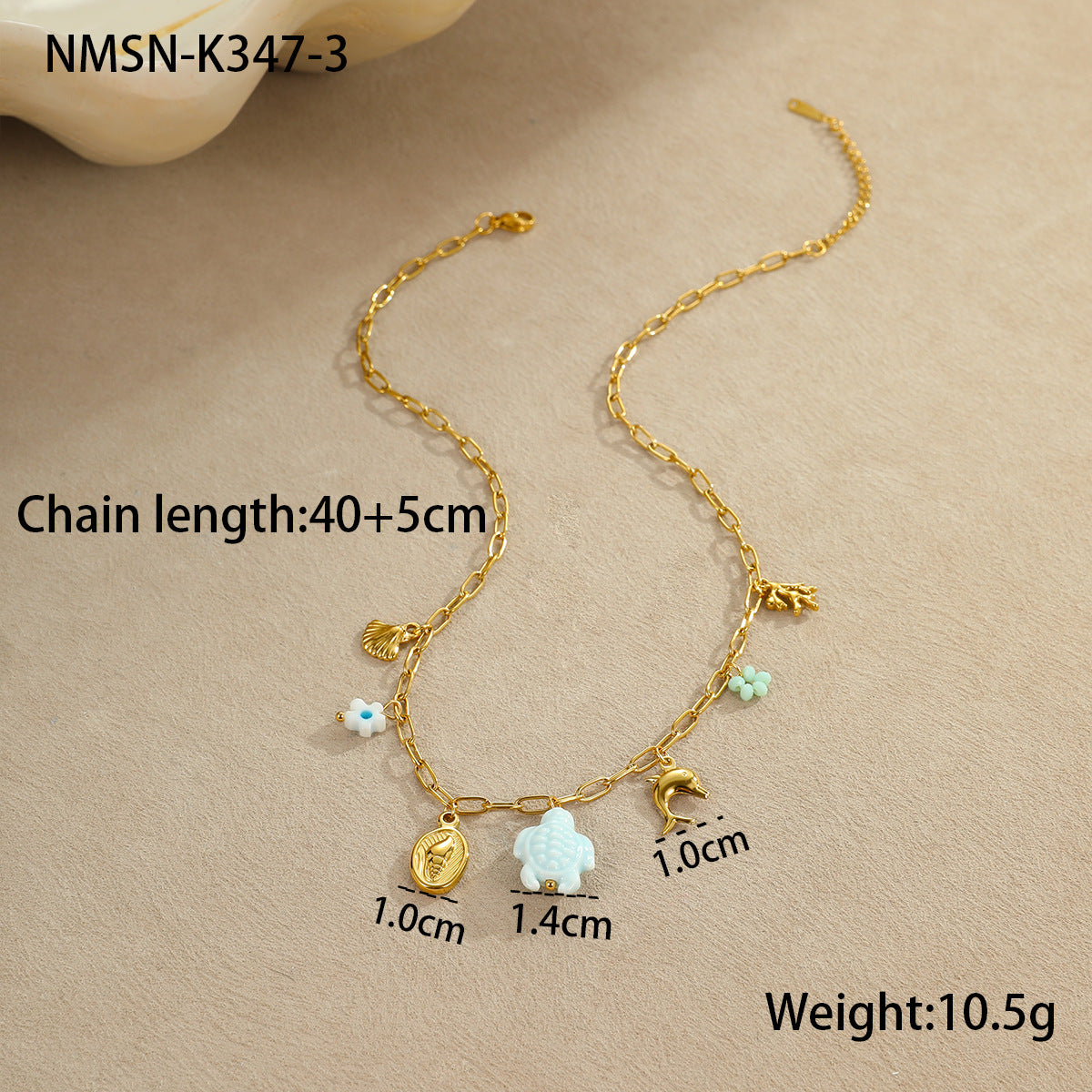 Fashionable Daisy Butterfly Pendant Necklace in Stainless Steel with Plated Finish for Women