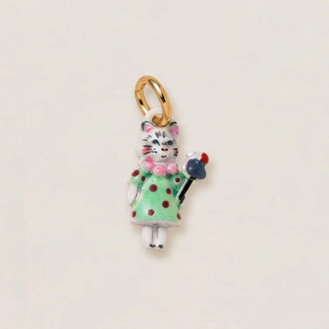 Luxury Plated Brass Animal Charm Bar Necklace