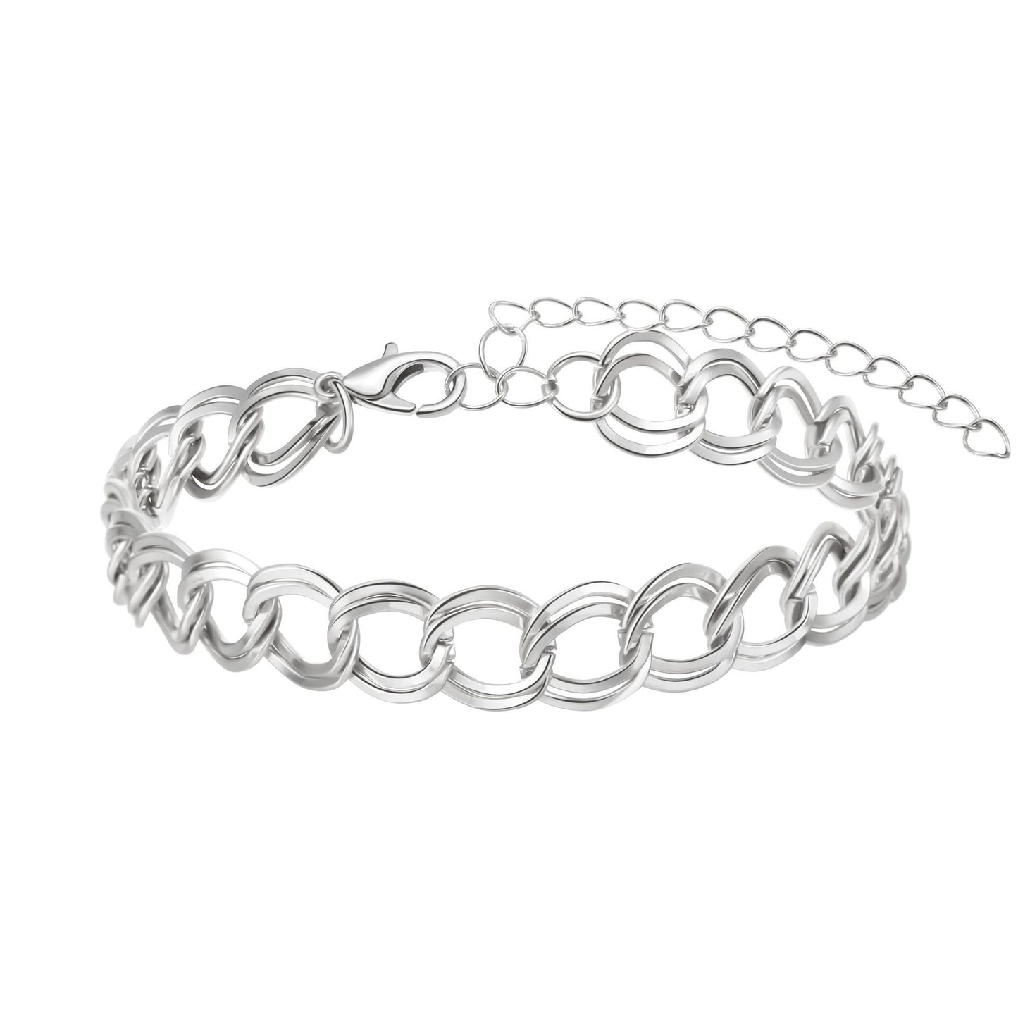 Minimalist Elegant Geometric Alloy Plated Bracelet for Women