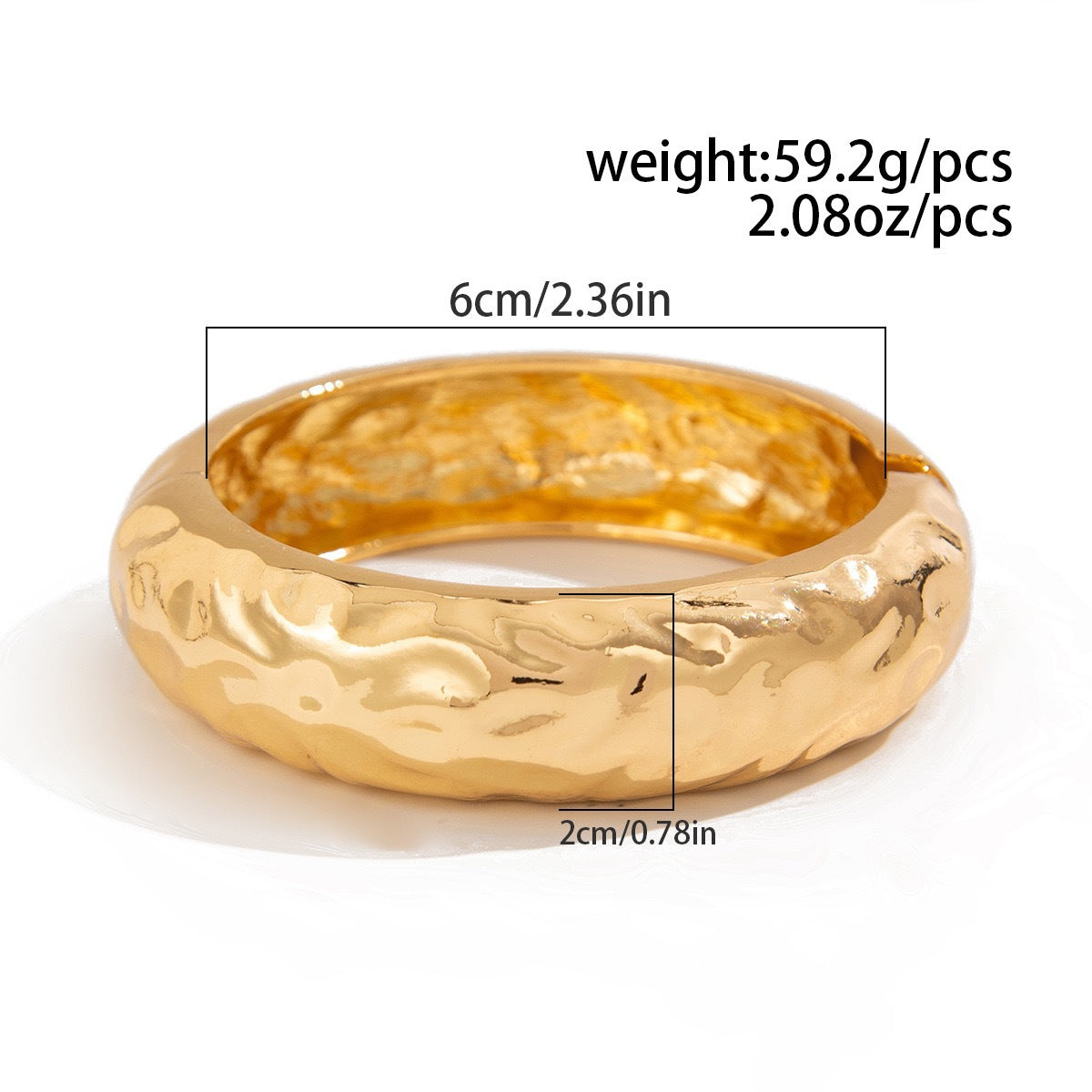 Minimalist Geometric Plated Alloy Cuff Bracelet for Women