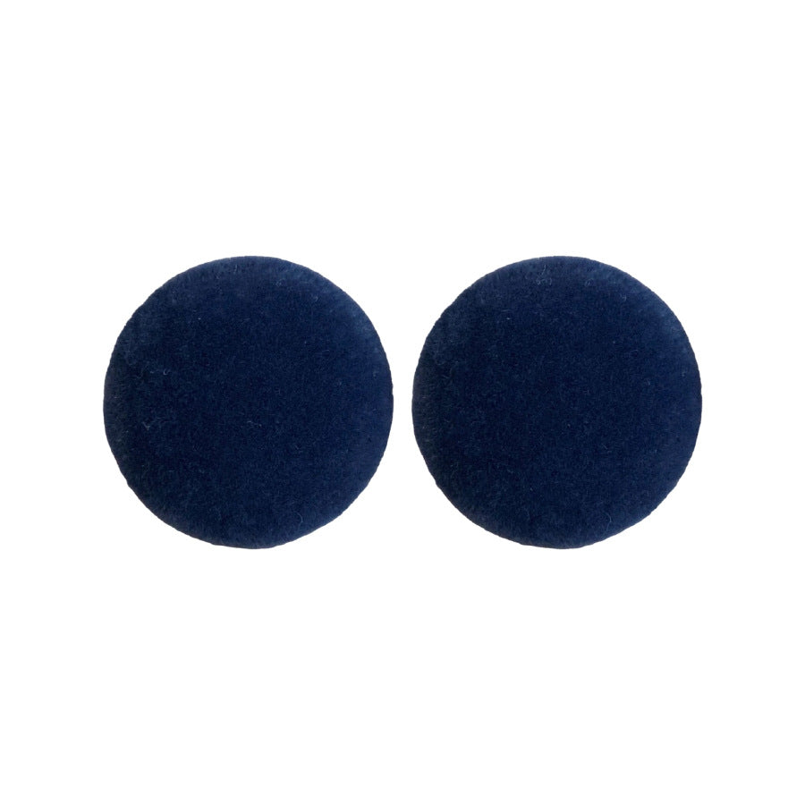 Orecchini a perno in tessuto retrò minimalista con perni in argento sterling 925, forma geometrica rotonda da donna per uso quotidiano