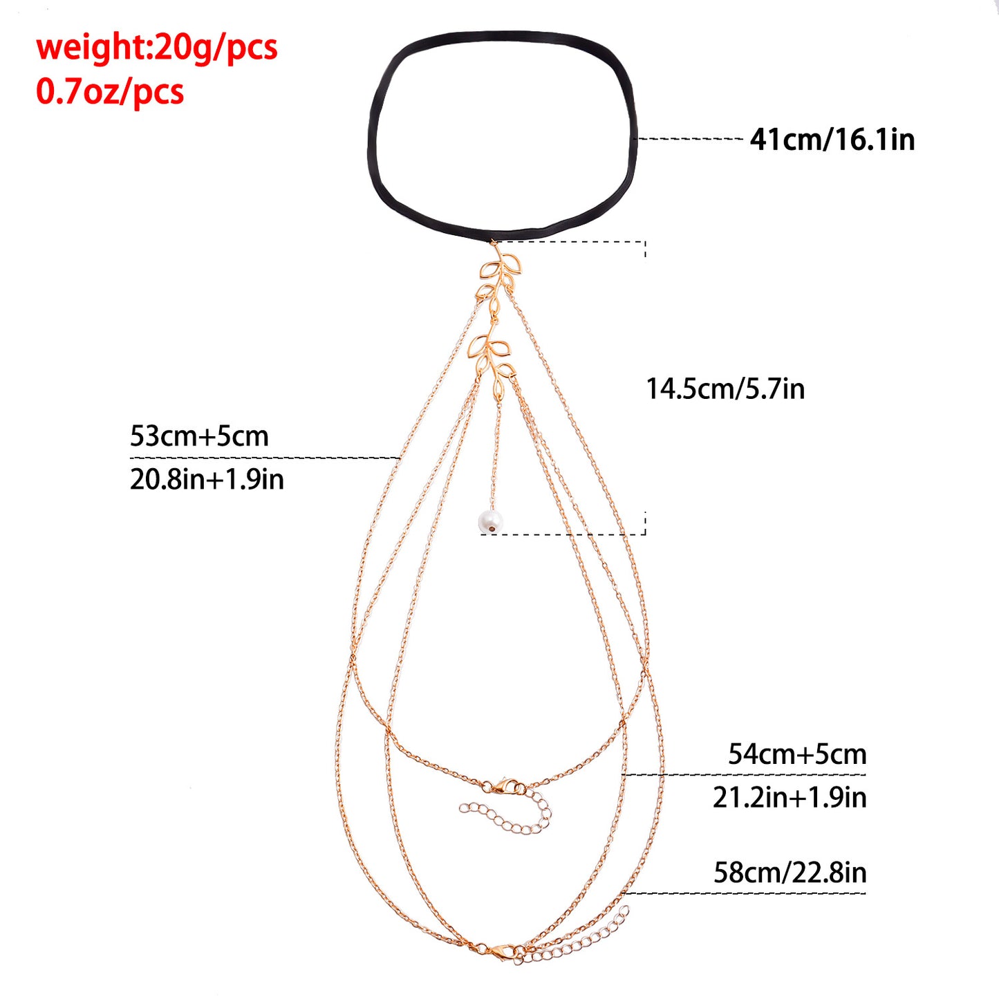 Minimalist Hollow Leaf Anklet for Women with Alloy Body and Imitation Pearl Tassel Pendant