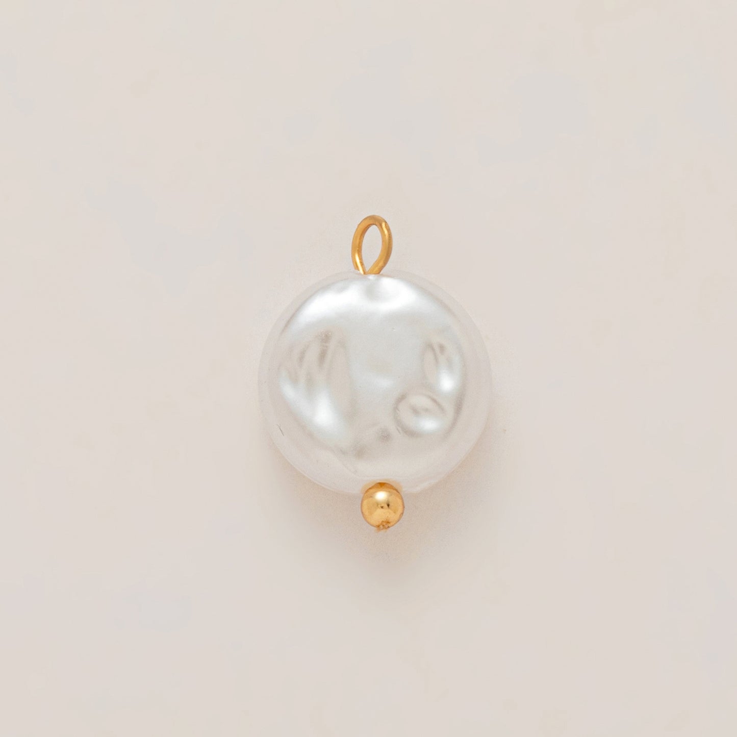 Vintage 18K Gold Plated Stainless Steel Sun and Pepper Pendant Charm Bar for Women