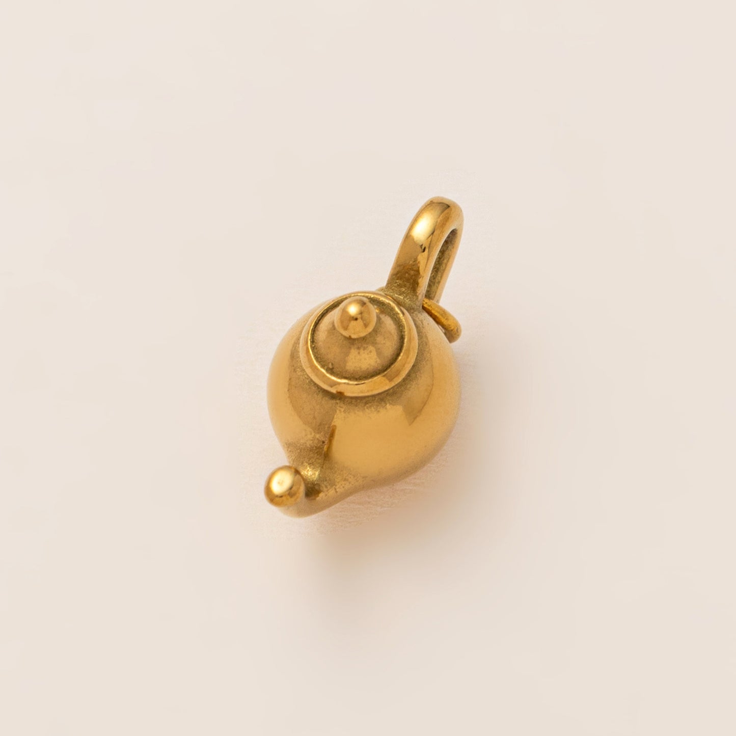 Casual 18K Gold Plated Heart Stainless Steel Pendant Necklace