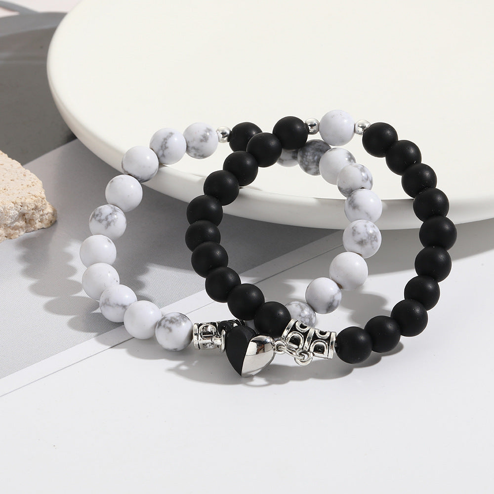 Geometric Round Turquoise Plated Bracelet Set