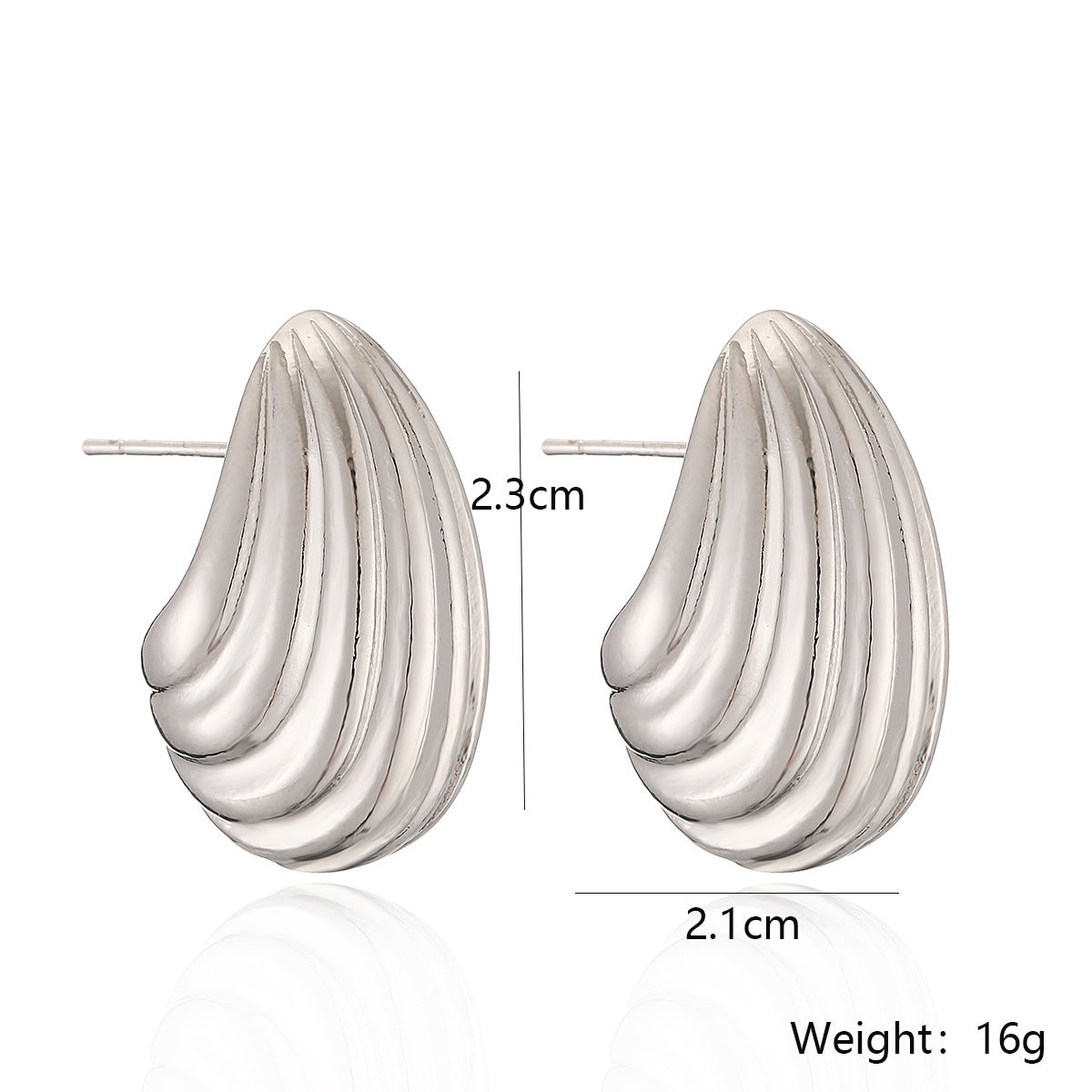 Orecchini pendenti da donna minimalisti vintage geometrici asimmetrici in rame placcato oro