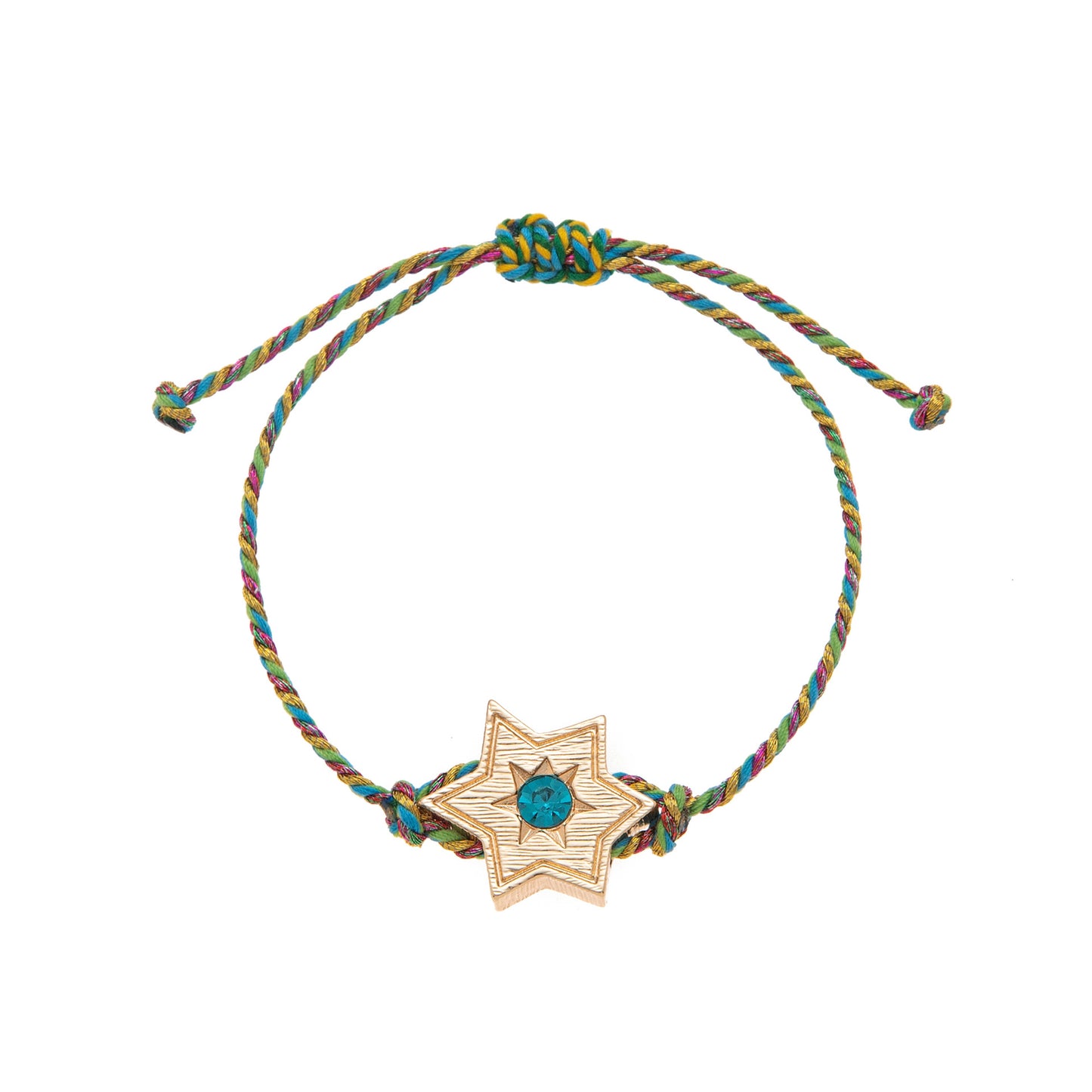 Bracciale con ciondolo Tarocchi Vintage da donna con strass e dettagli smaltati su pendente geometrico, bracciale con cordino regolabile