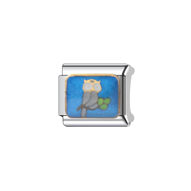Vintage Sweet Heart Shaped Stainless Steel Plated DIY Charm Bar