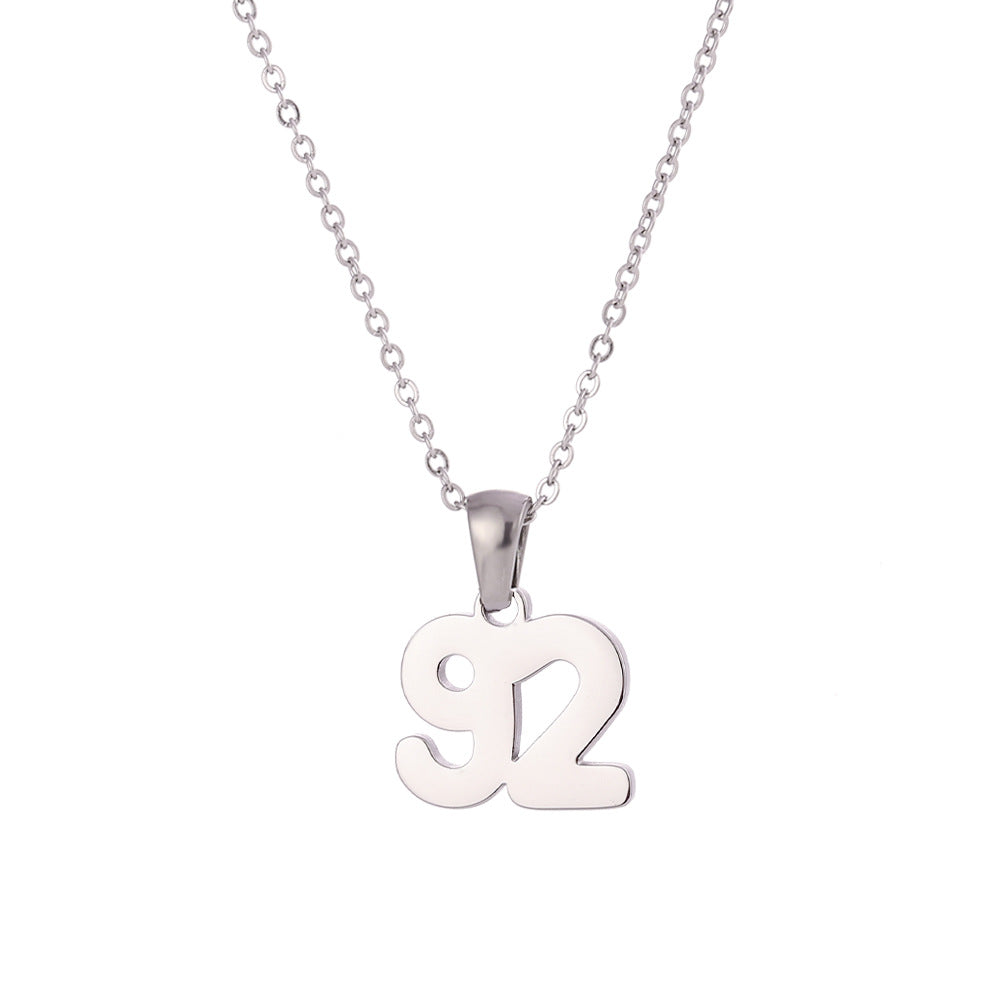 Minimalist Letter Pendant Necklace for Women Stainless Steel with 18K Gold Plating Classic Cut Design