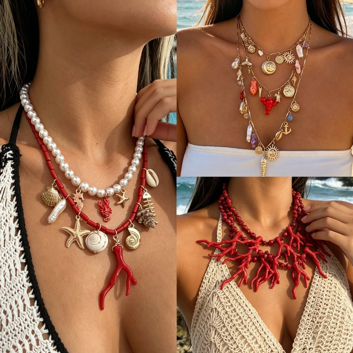 Collana pendente placcata in lega geometrica a strati per abbigliamento casual unisex