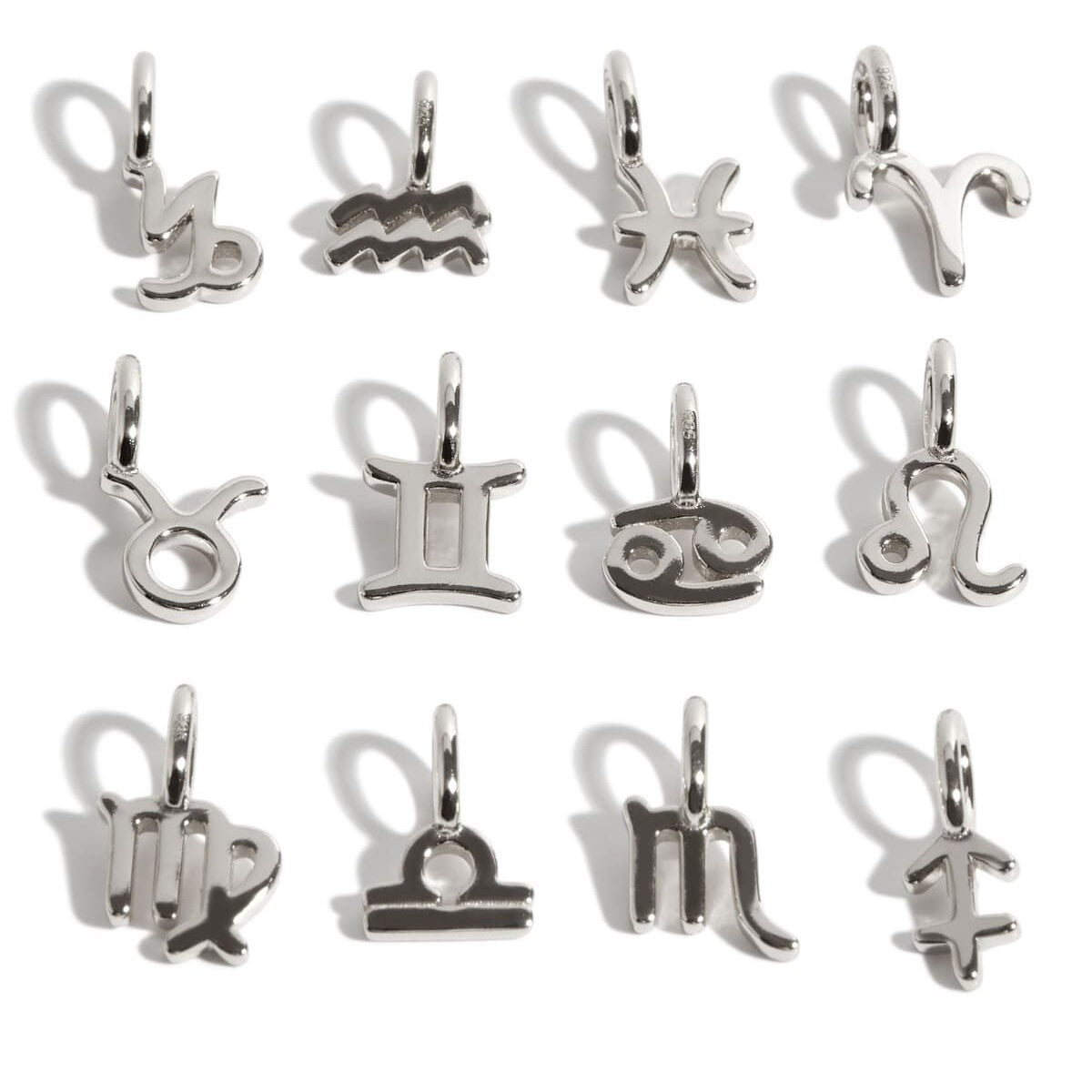 Elegant Stainless Steel PVD Zodiac Charm Bar Necklace