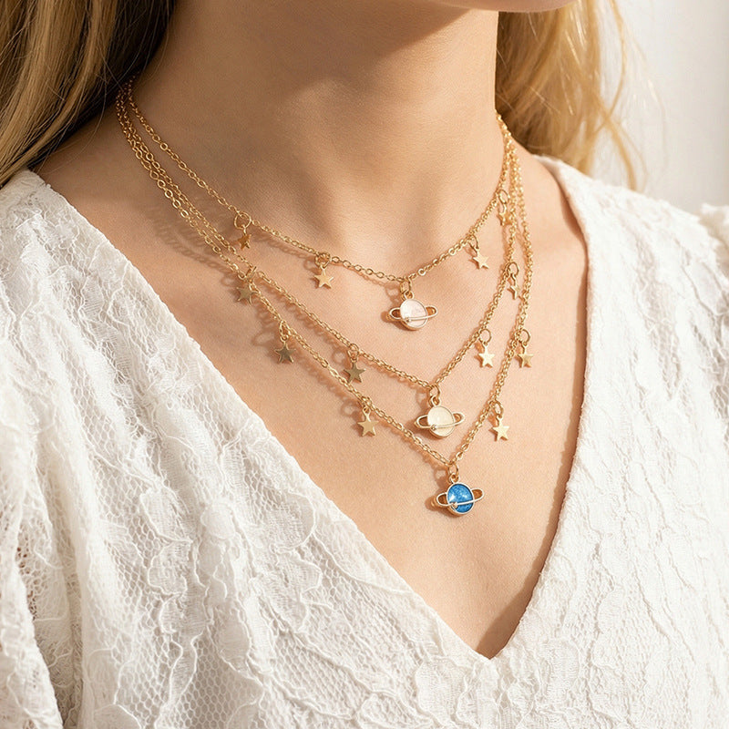 Collana con ciondolo a farfalla smaltata per bambine, catena a scatola in lega con finitura placcata, gioielli per bambini stile principessa