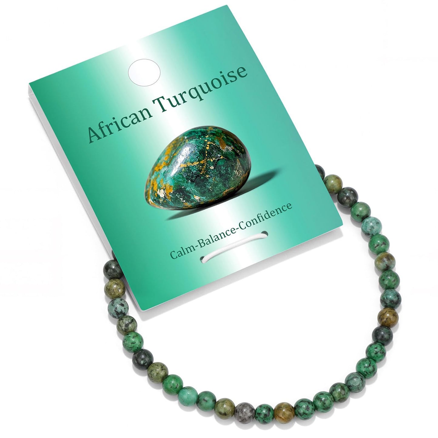 Natural Crystal Round Beaded Stretch Bracelet Unisex Gemstone Jewelry